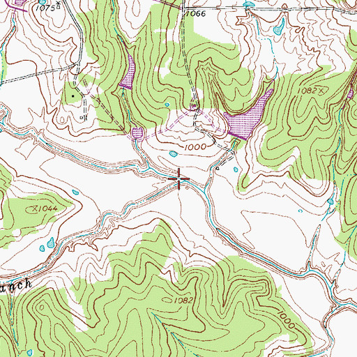 Topographic Map of Fannin Branch, TX