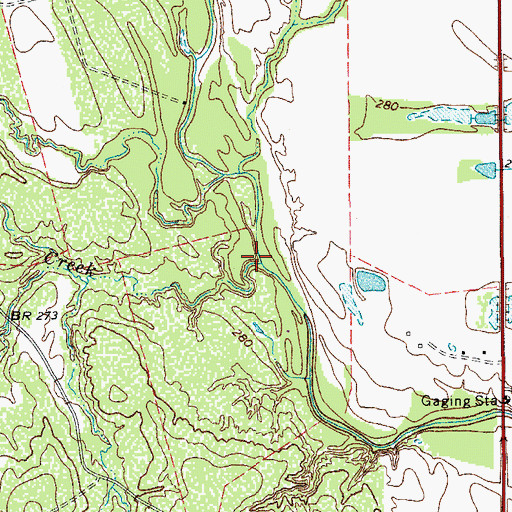 Topographic Map of Far Live Oak Creek, TX