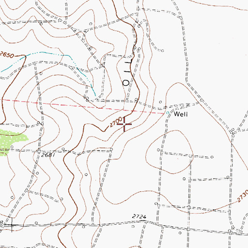 Topographic Map of Farmer Oil Field, TX