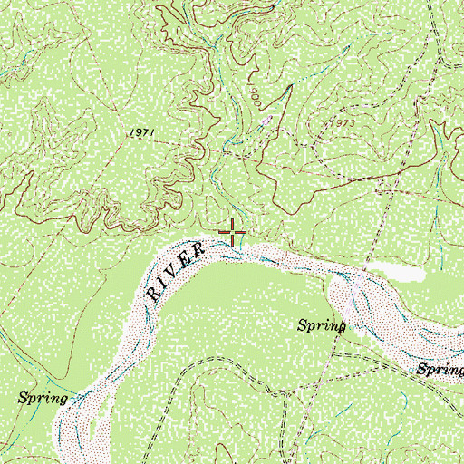 Topographic Map of Fields Canyon, TX