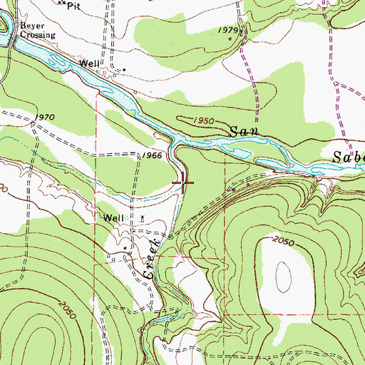 Topographic Map of Fields Creek, TX