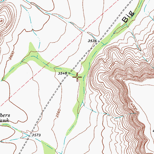 Topographic Map of Fife Canyon, TX