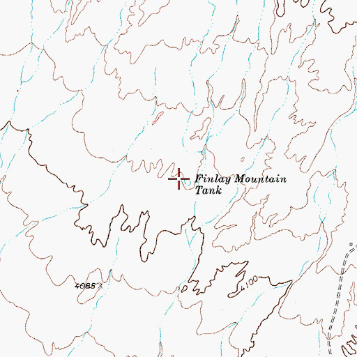 Topographic Map of Finlay Mountain Tank, TX