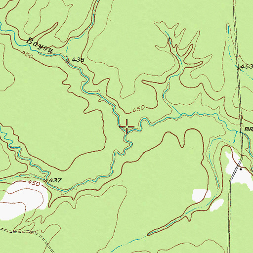 Topographic Map of First Pecan Bayou, TX