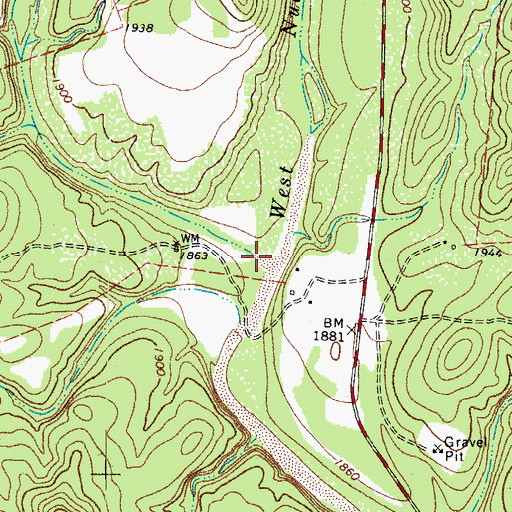 Topographic Map of Fivemile Draw, TX