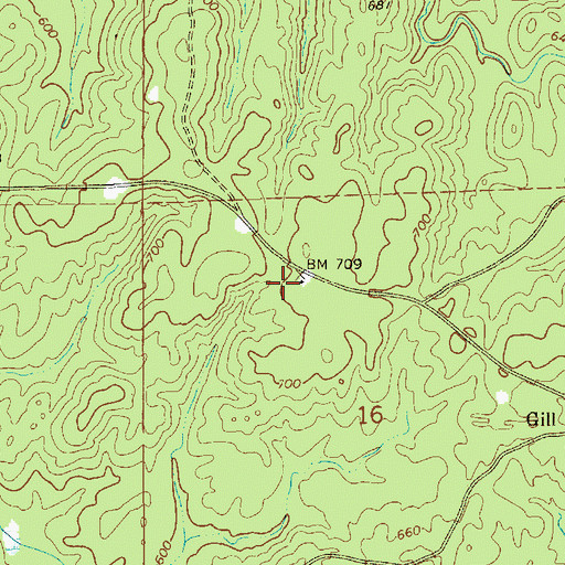 Topographic Map of Swift Creek Hunting Club, AL