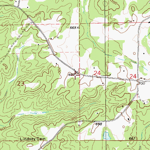 Topographic Map of The Baptist Temple Church, AL
