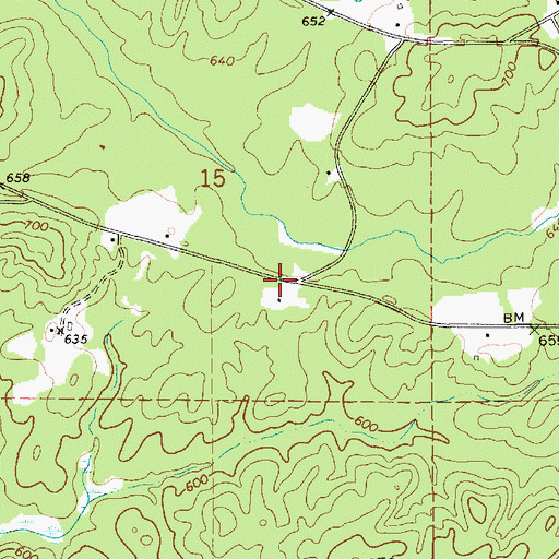 Topographic Map of Union Academy (historical), AL