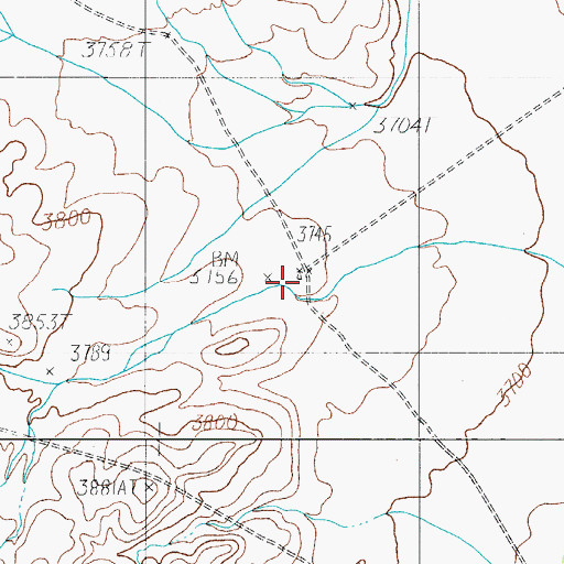 Topographic Map of Flattop Windmill, TX