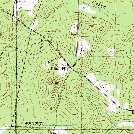 Topographic Map of Flint Hill School, TX