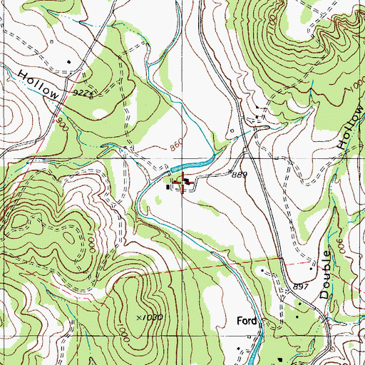 Topographic Map of Flying K Ranch, TX