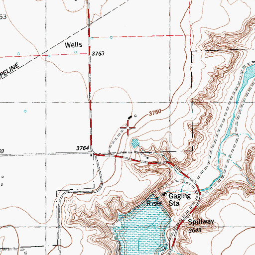Topographic Map of Flying Mare Ranch, TX