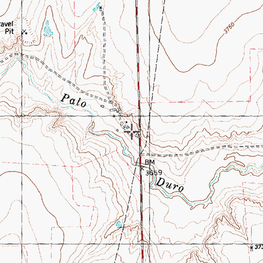 Topographic Map of Forrester Ranch, TX