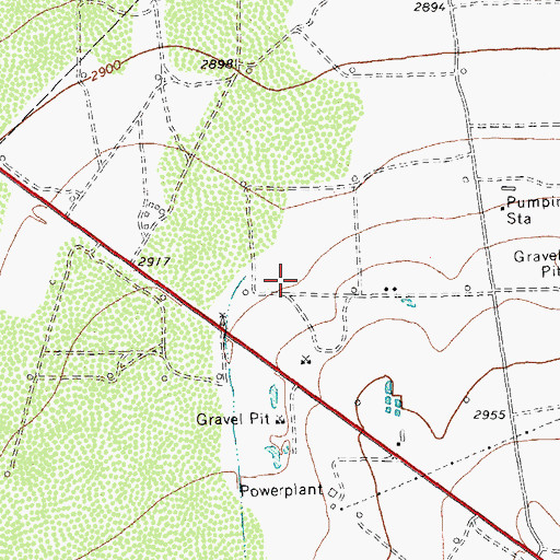 Topographic Map of Fort Stockton Oil and Gas Field, TX