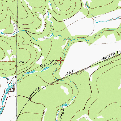 Topographic Map of Fountain Creek, TX