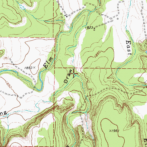 Topographic Map of Fox Hollow, TX