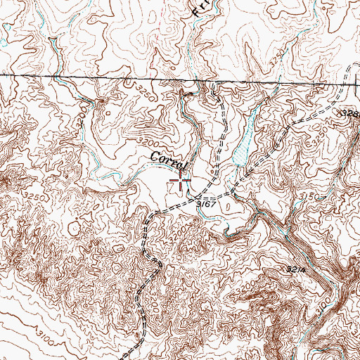 Topographic Map of Frio Draw, TX