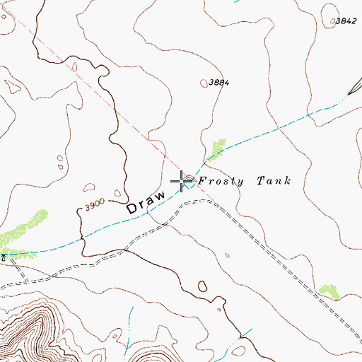 Topographic Map of Frosty Tank, TX