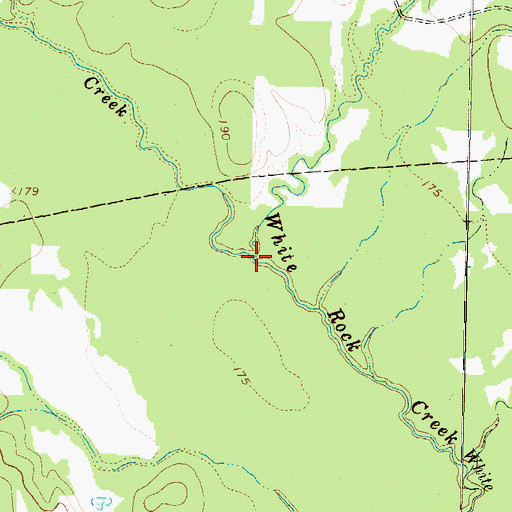 Topographic Map of Gail Creek, TX