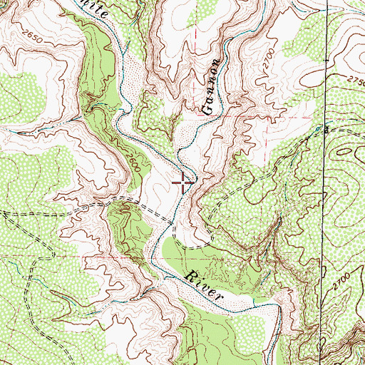Topographic Map of Gannon Creek, TX