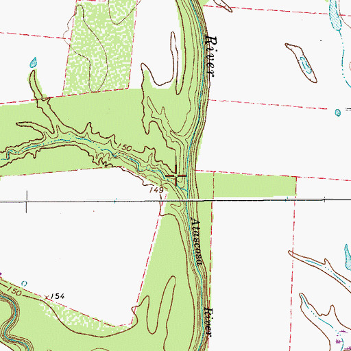Topographic Map of Garcia Hollow, TX