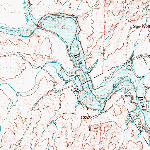 Topographic Map of Gary Draw, TX