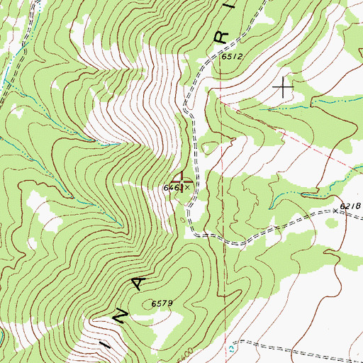 Topographic Map of Gavina Ridge, TX