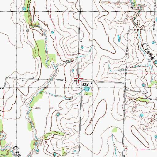 Topographic Map of Ghost School, TX