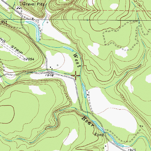 Topographic Map of Gilliam Draw, TX