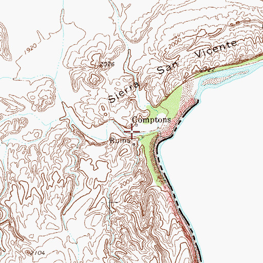 Topographic Map of Glenn Draw, TX