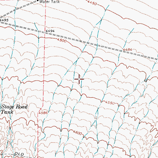 Topographic Map of Goat Canyon, TX