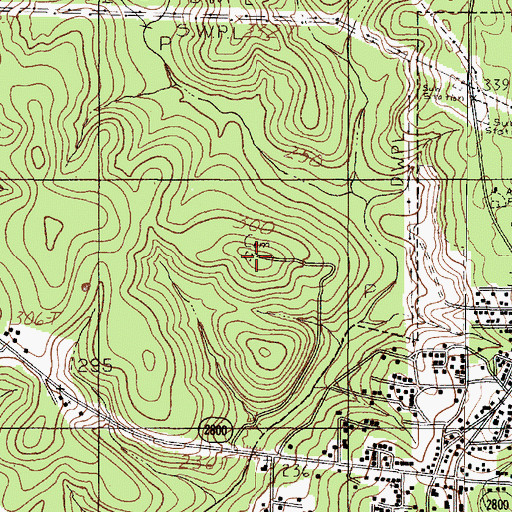 Topographic Map of Good Cemetery, TX