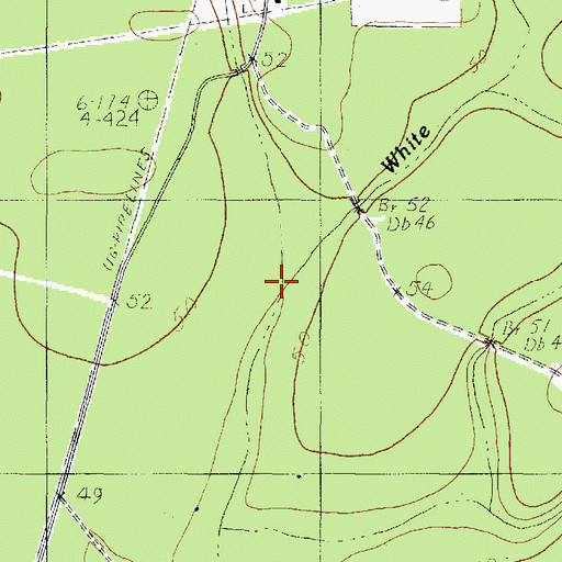 Topographic Map of Goode Branch, TX