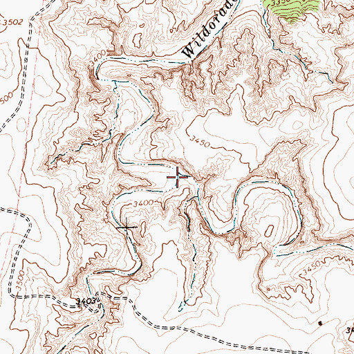 Topographic Map of Goodman Creek, TX