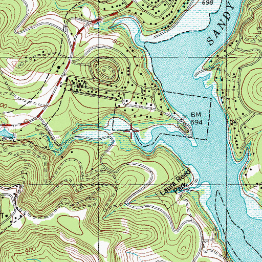 Topographic Map of Gragg Hollow, TX