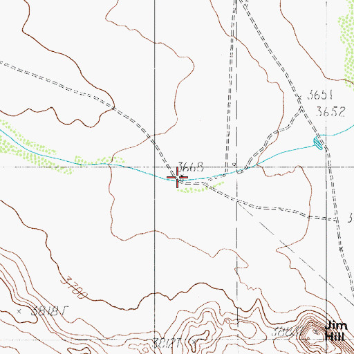 Topographic Map of Graham Windmill, TX