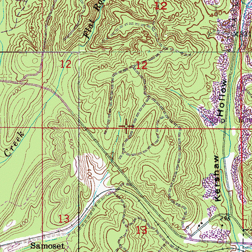 Topographic Map of Dora Mine, AL