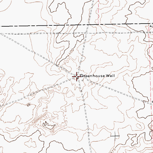Topographic Map of Greenhouse Well, TX