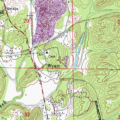 Topographic Map of Dora Pit Mine, AL