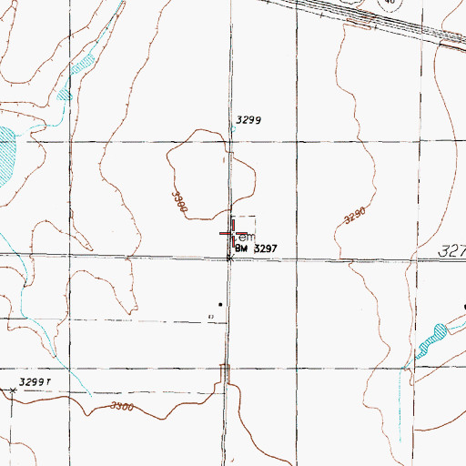 Topographic Map of Groom Cemetery, TX