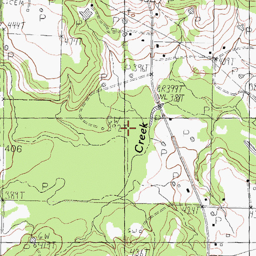 Topographic Map of Killingworth Branch, TX