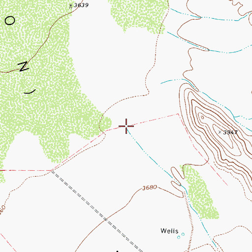 Topographic Map of Guadalupe Arroyo, TX