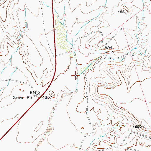 Topographic Map of Guadalupe Canyon, TX