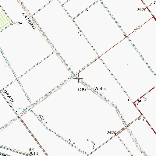 Topographic Map of Guadalupe Lateral, TX