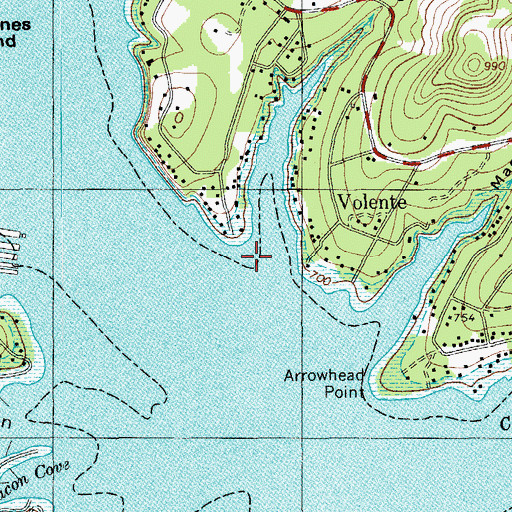 Topographic Map of Gun Hollow, TX