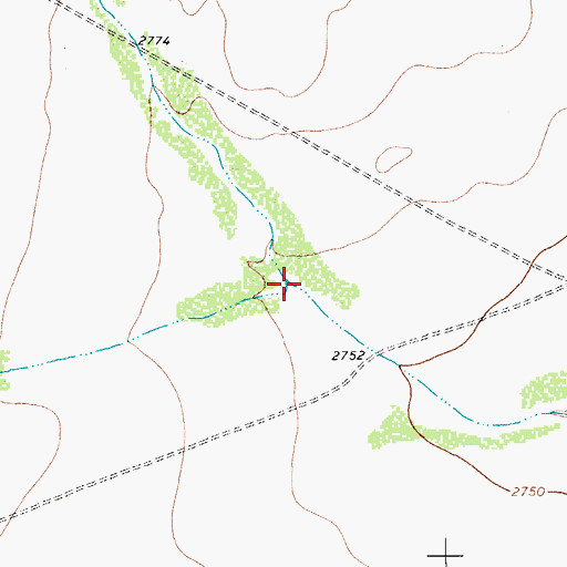 Topographic Map of Halamicek Draw, TX