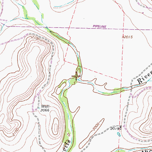 Topographic Map of Halbert Draw, TX