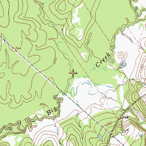 Topographic Map of Hales Gully, TX