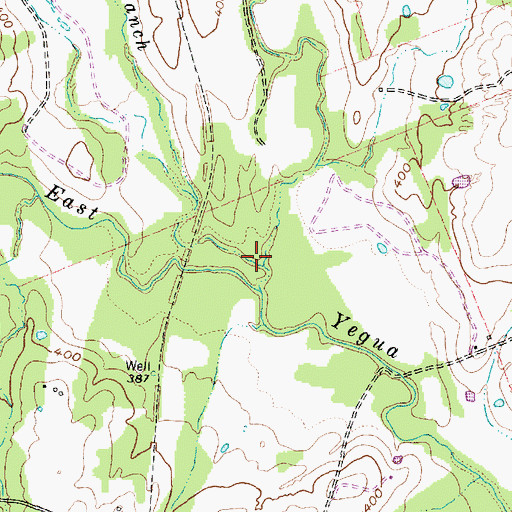 Topographic Map of Ham Branch, TX