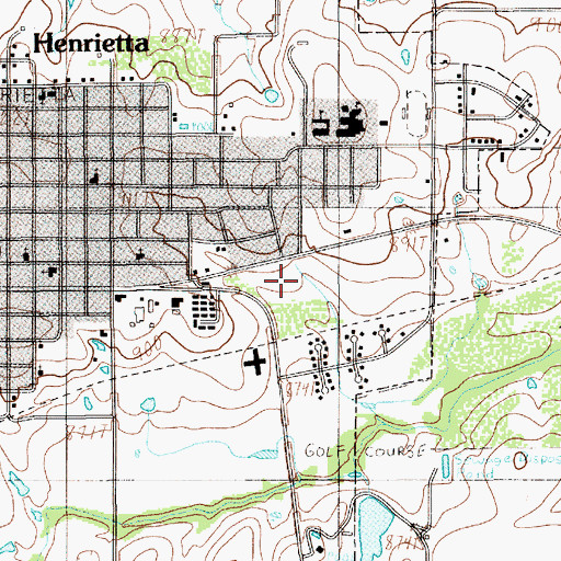 Topographic Map of Hapgood Field, TX